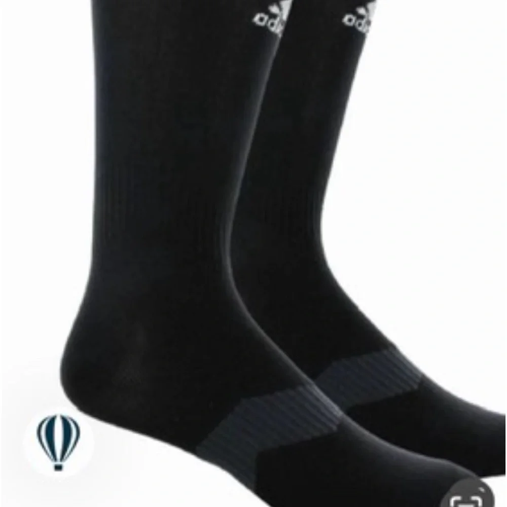 ADIDAS UNISEX BLACK METRO IV SOCCER SOCK